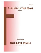 Blessed Is the Man Unison choral sheet music cover